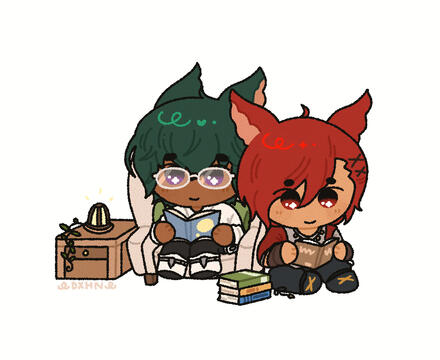koana and g'raha reading buddies 🤓📖 (2025)